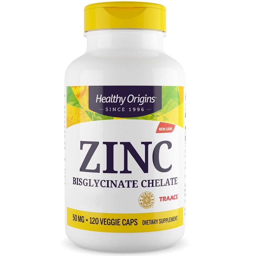 Healthy Origins Zinc Depot 50 mg 120 vegetabilske kapsler - Viking Supplements