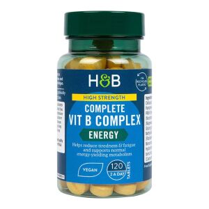 Komplet B-vitaminkompleks med høj styrke – 120 tabletter – Viking Supplements