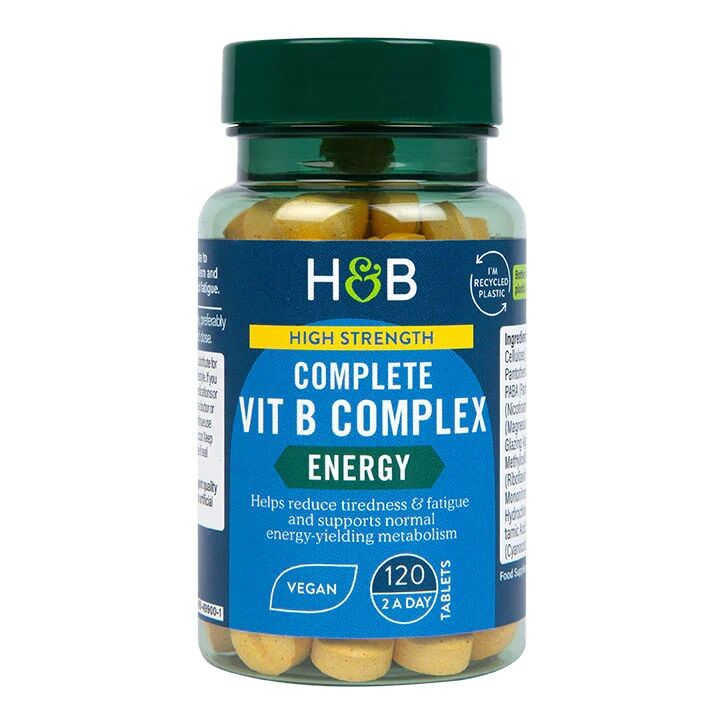 Komplet B-vitaminkompleks med høj styrke – 120 tabletter – Viking Supplements