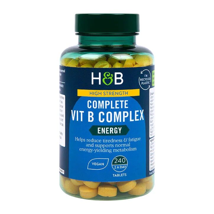 Komplet B-vitaminkompleks med høj styrke – 240 tabletter – Viking Supplements