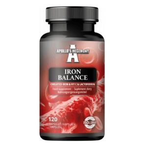 Iron Balance – chelateret jern, C-vitamin og laktoferrin – 120 kapsler – Viking Supplements