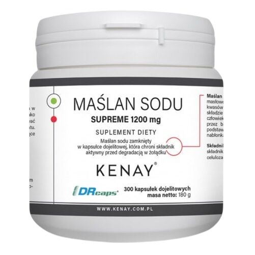 KENAY Natriumbutyrat SUPREME 1200 mg (300 kapsler) - Viking Supplements