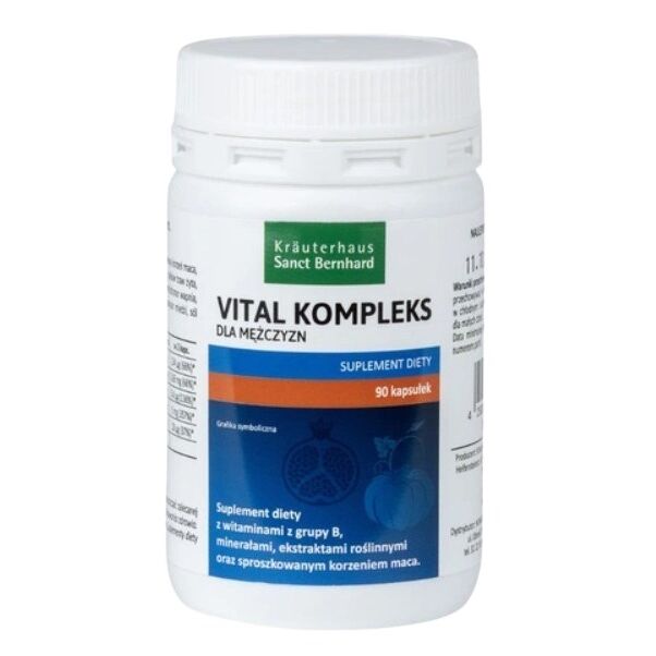 KRAUTERHAUS SANCT BERNHARD Vital Complex til mænd (90 kapsler) – Viking Supplements