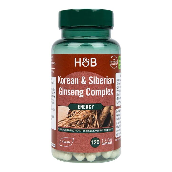 Kompleks med koreansk og sibirisk ginseng – 120 vcaps – Viking Supplements