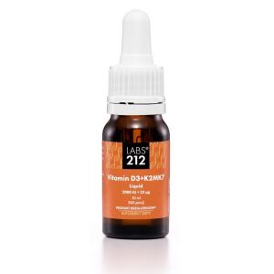 LABS212 D3-vitamin + K2MK7, flydende (10 ml / 0