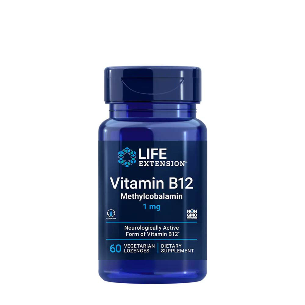 Life Extension – Vitamin B12 (methylcobalamin) 1 mg (60 pastiller) – Viking Supplements