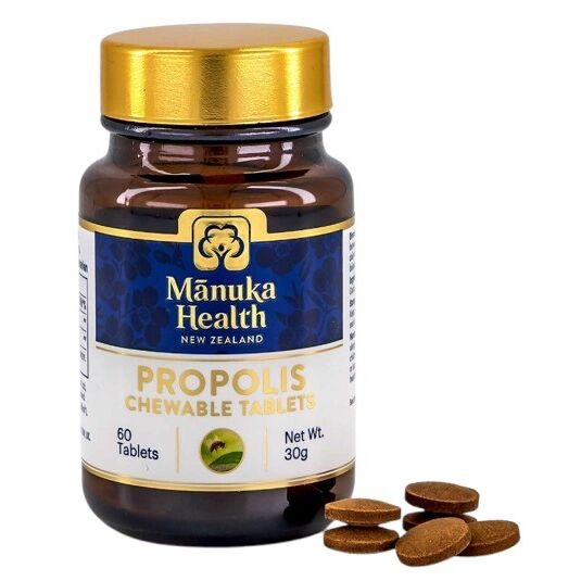 MANUKA HEALTH Propolis-tyggetabletter (60 tabletter) - Viking Supplements