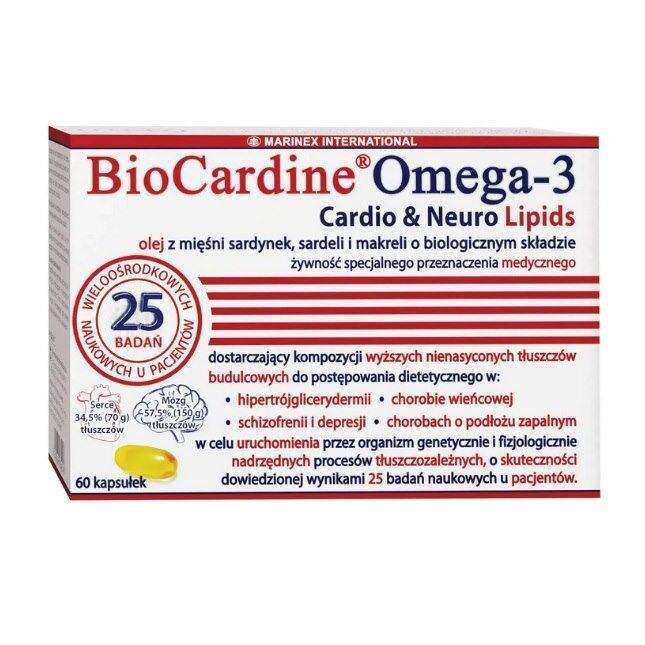 MARINEX BioCardine Omega-3 Cardio & Neuro Lipids (60 kapsler) - Viking Supplements