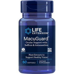 MacuGuard Øjenpleje med safran og astaxanthin – 60 bløde kapsler – Viking Supplements