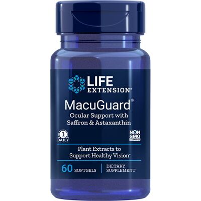 MacuGuard Øjenpleje med safran og astaxanthin – 60 bløde kapsler – Viking Supplements