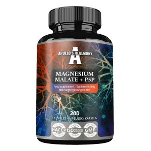 Magnesiummalat + P5P – 200 kapsler – Viking Supplements