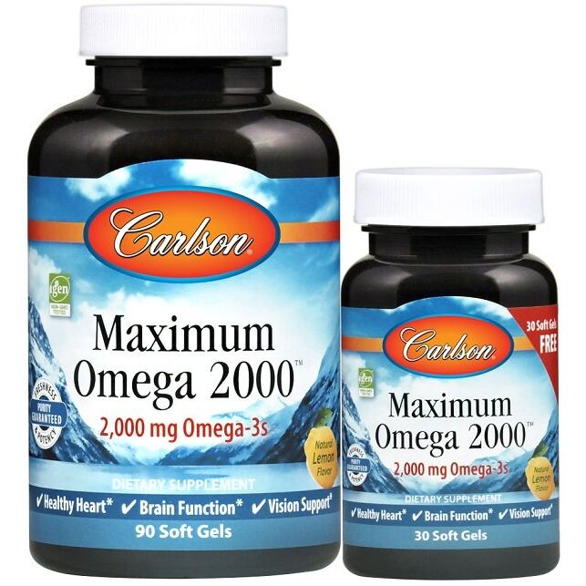 Maximum Omega 2000 – 90 + 30 bløde kapsler – Viking Supplements