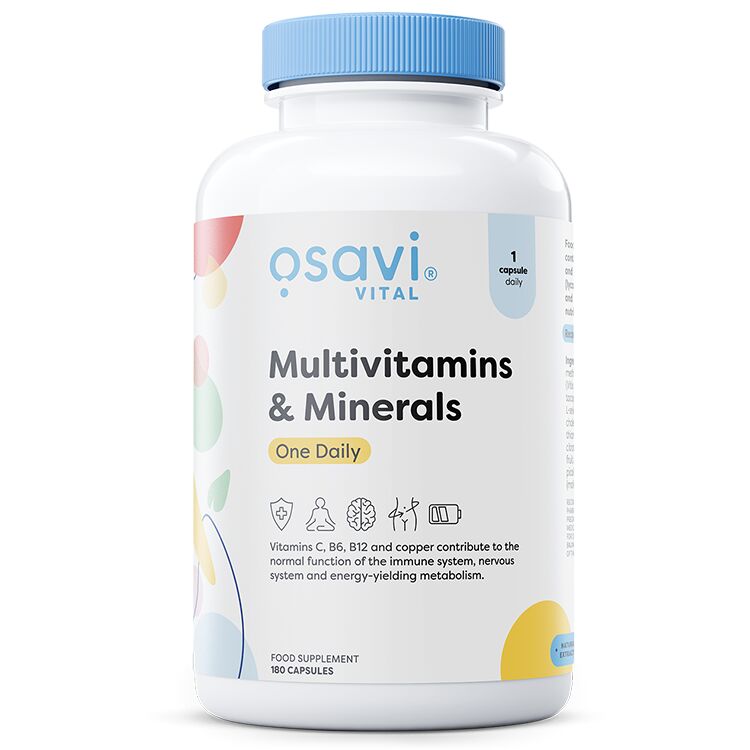 Multivitaminer og mineraler One Daily – 180 kapsler – Viking Supplements