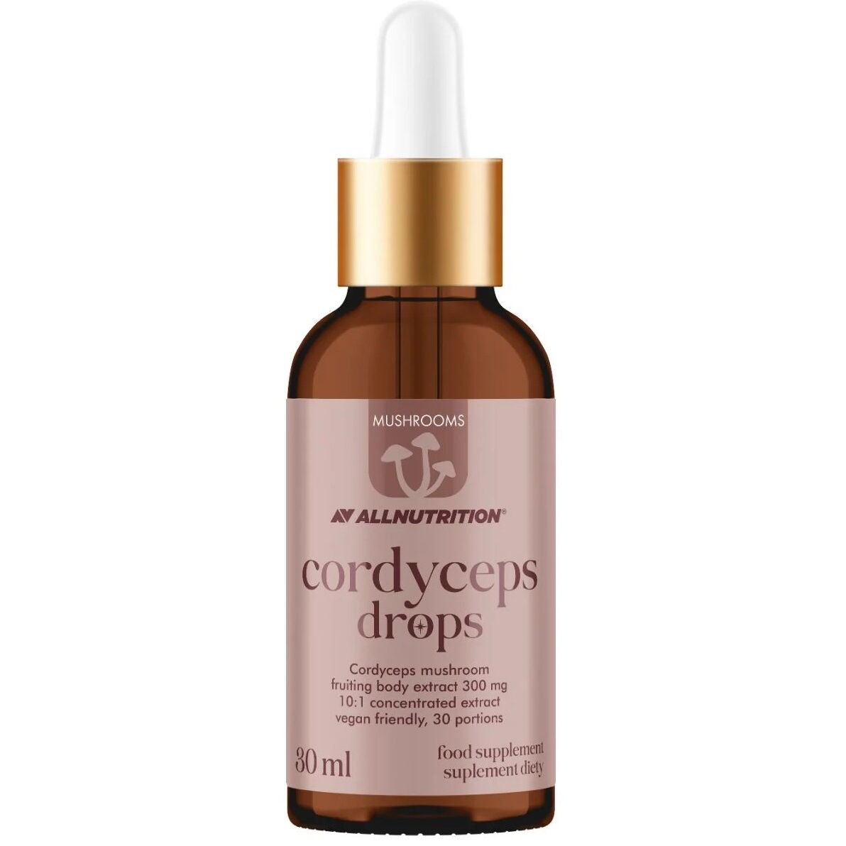 Svampe- og cordyceps-dråber
