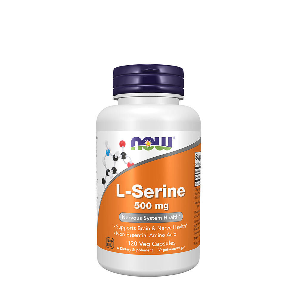 NOW L-serin 500 mg (120 kapsler) – Viking Supplements