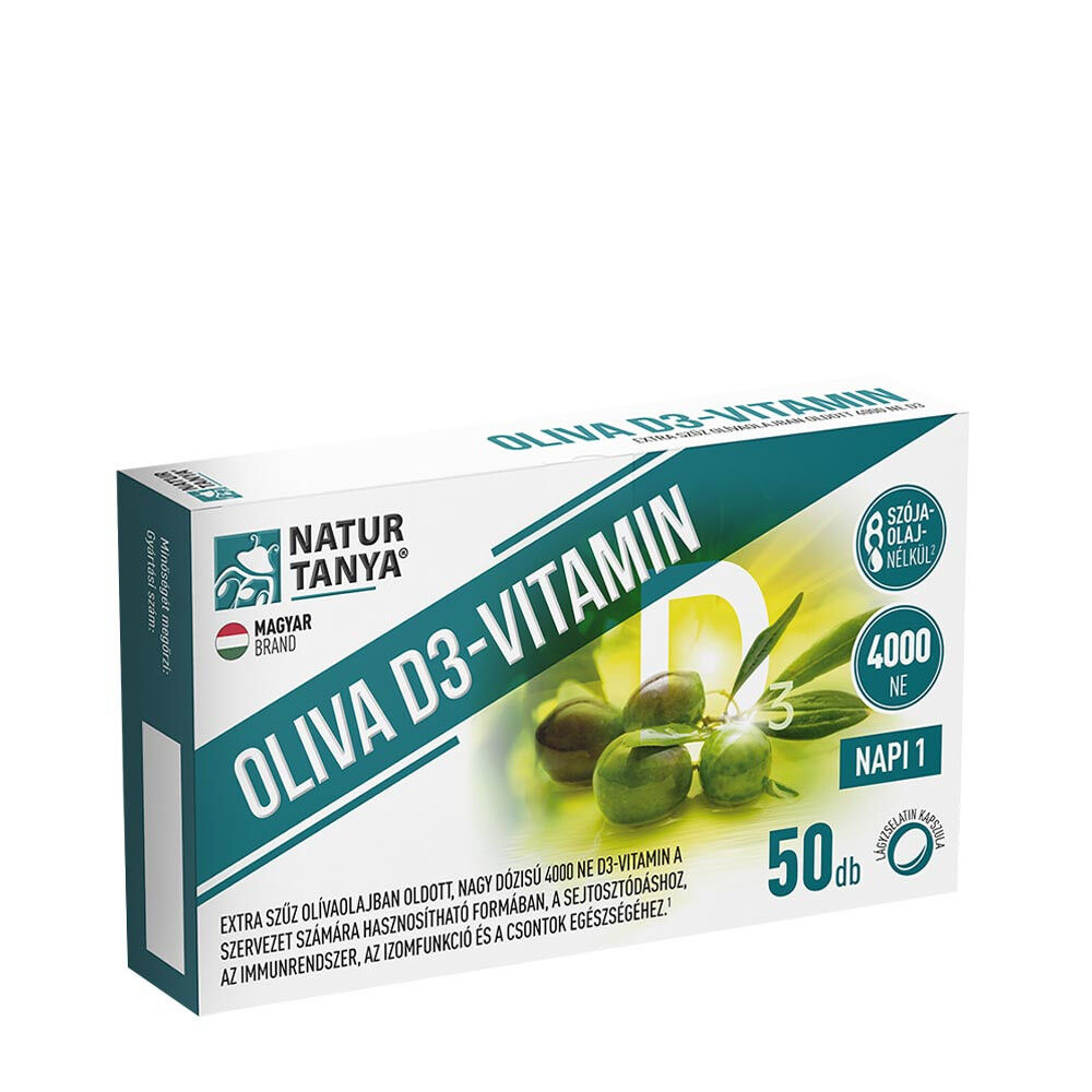 Natur Tanya Olive D3-vitamin – 4000 IE (50 bløde kapsler) – Viking Supplements