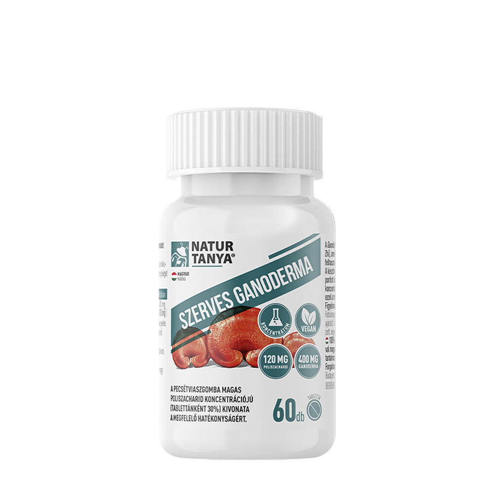 Natur Tanya Økologisk Ganoderma (60 tabletter) - Viking Supplements