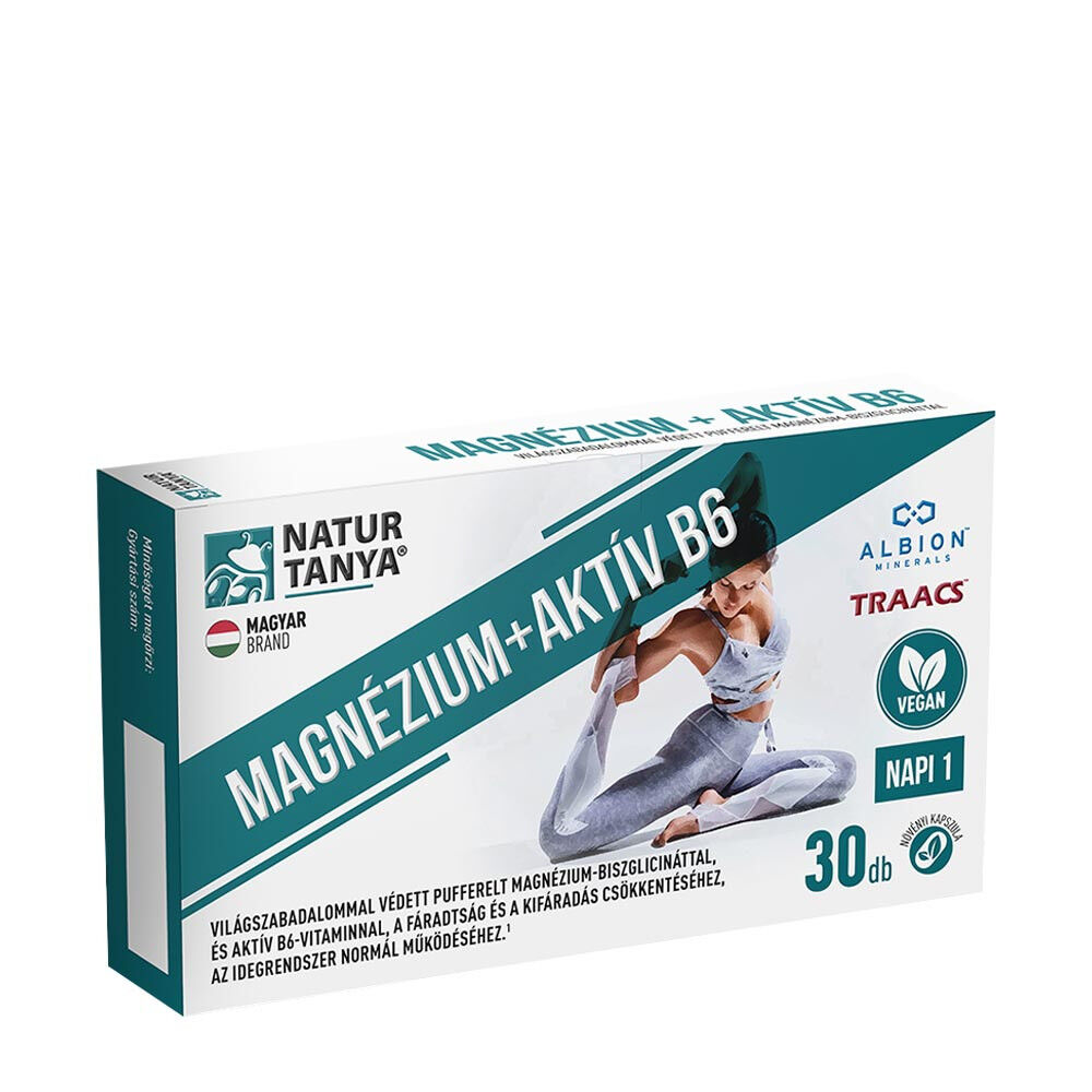 Natur Tanya Vegan Magnesium Active B6 (30 kapsler) - Viking Supplements