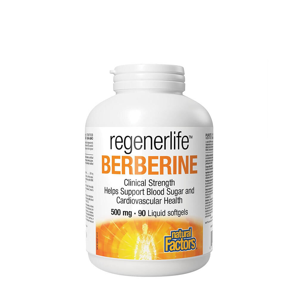 Natural Factors Berberine LipoMicel Matrix – 500 mg berberin (90 bløde kapsler) – Viking Supplements