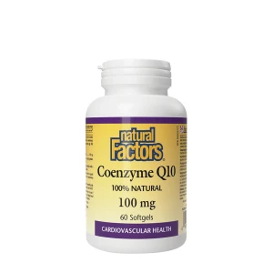 Natural Factors Coenzym Q10 100 % Natural 100 mg (60 bløde kapsler) - Viking Supplements