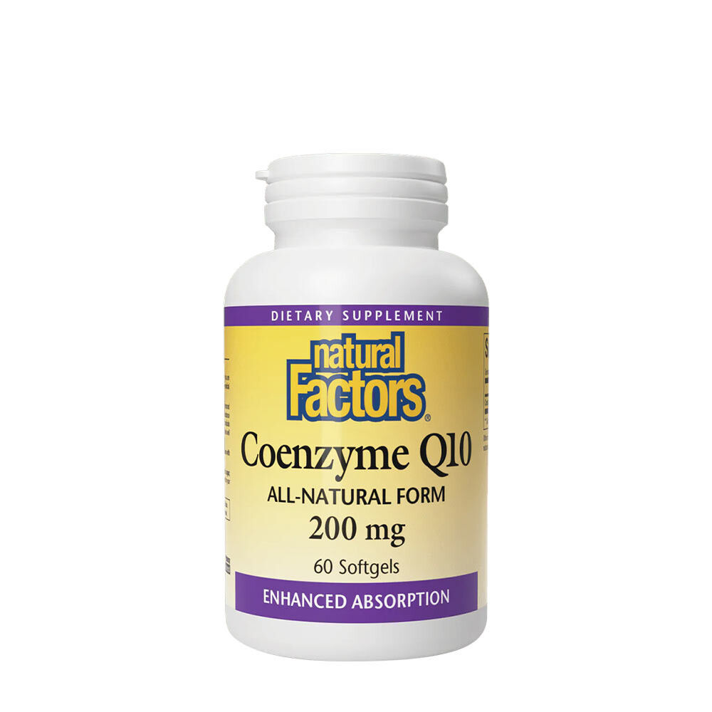 Natural Factors Coenzym Q10 100 % Natural (60 bløde kapsler) - Viking Supplements