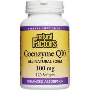 Natural Factors Coenzyme Q10 100mg 120 soft capsules - Viking Supplements
