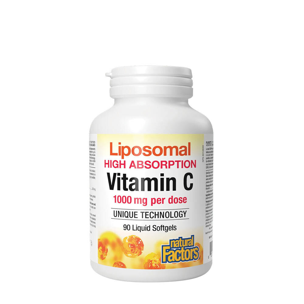 Natural Factors Liposomalt C-vitamin (90 bløde kapsler) - Viking Supplements