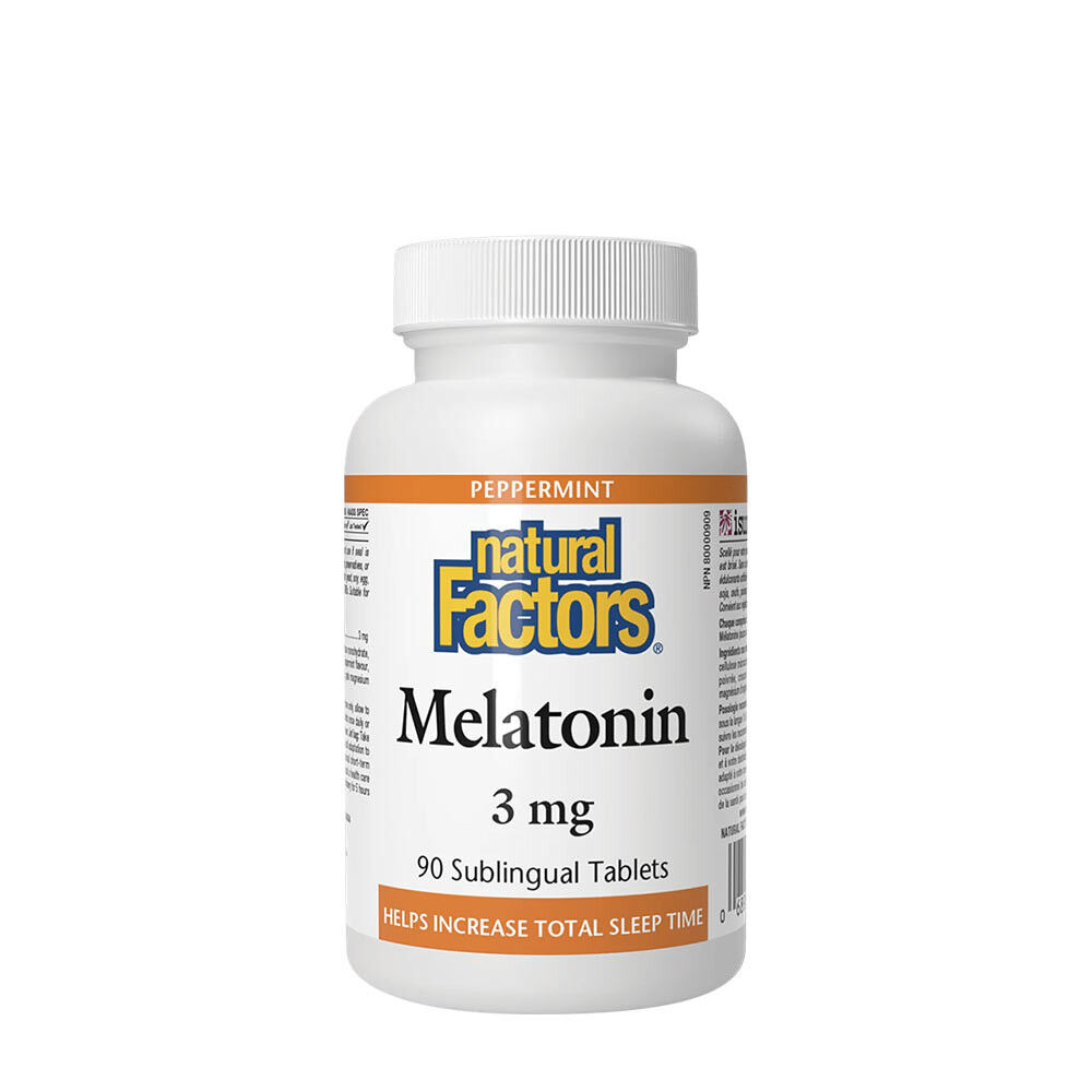 Natural Factors Melatonin 3 mg (90 tabletter)
