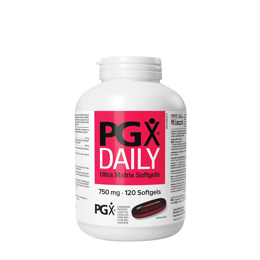 Natural Factors PGX Daily Ultra Matrix 750 mg (120 bløde kapsler) - Viking Supplements