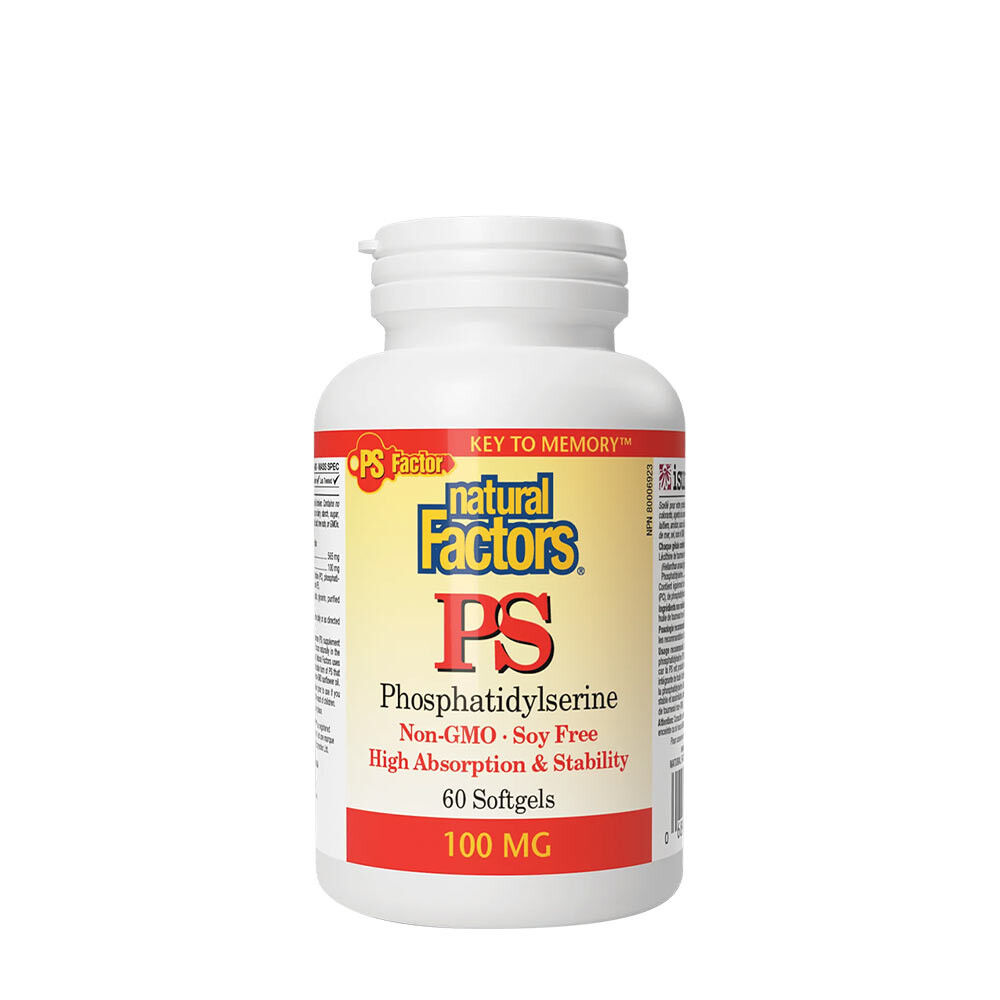 Natural Factors PS PHOSPHATIDYLSERIN 100 MG (60 bløde kapsler) - Viking Supplements