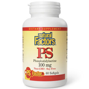 Natural Factors PS Phosphatidylserin 100 mg, 60 bløde kapsler – Viking Supplements