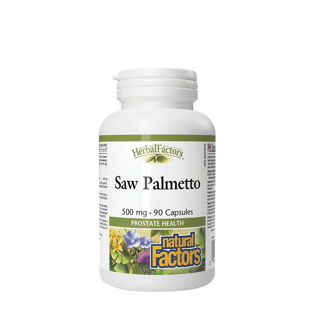 Natural Factors Saw Palmetto 500 mg (90 kapsler) - Viking Supplements