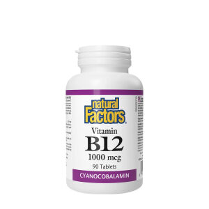 Natural Factors Vitamin B12 1000 mcg (90 tabletter) - Viking Supplements