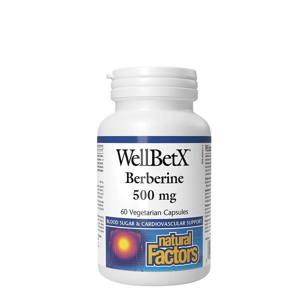 Natural Factors WellBetX Berberin 500 mg (60 kapsler) - Viking Supplements