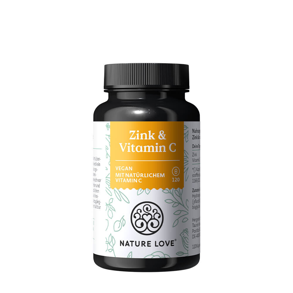 Nature Love Zink & C-vitamin (120 kapsler) - Viking Supplements