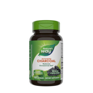 Natures Way Aktivt kul (100 kapsler) - Viking Supplements