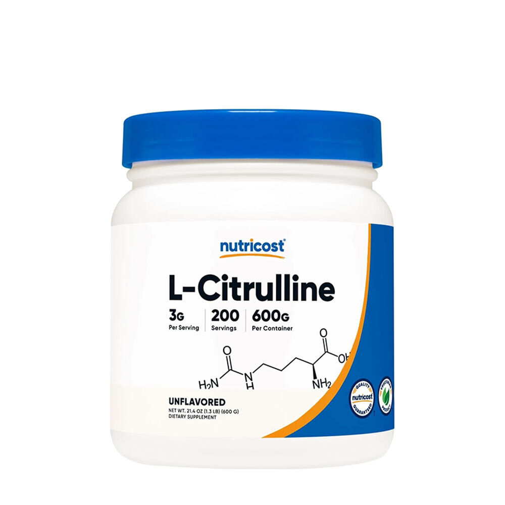 Nutricost L-citrullin (base) pulver (600 g) - Viking Supplements