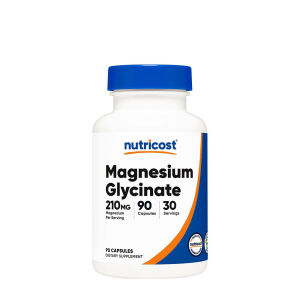 Nutricost Magnesiumglycinat 210 mg (90 kapsler) - Viking Supplements