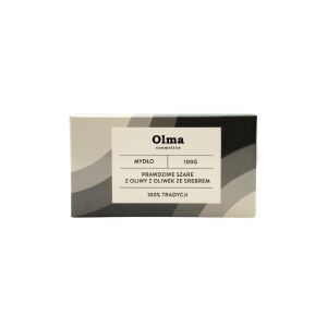 OLMA COSMETICS True Gray olivenoliesæbe med sølv (100 g) - Viking Supplements
