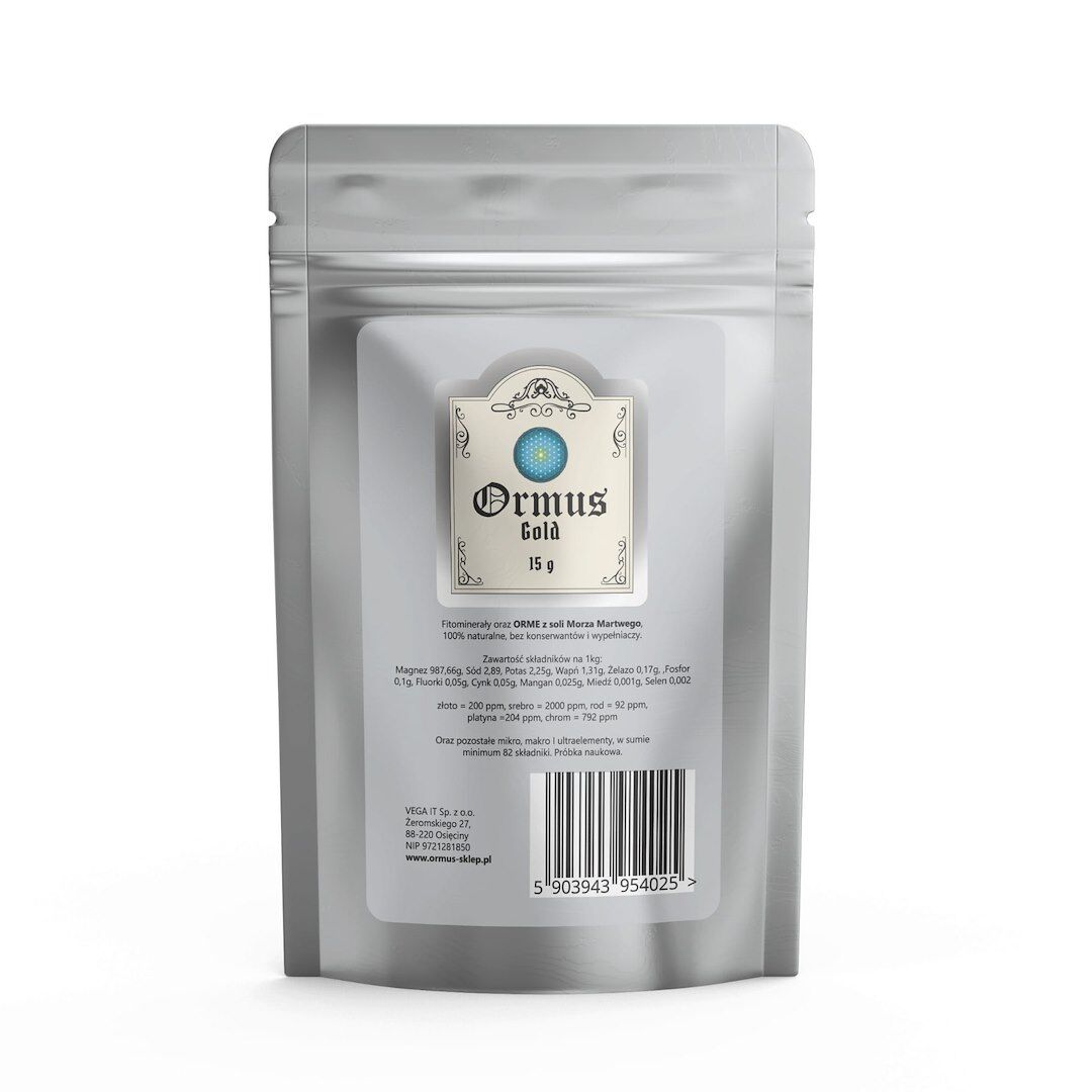 ORMUS ORME Gold – Livets grundstoffer – kraftigt pulver med guld (15 g) – Viking Supplements