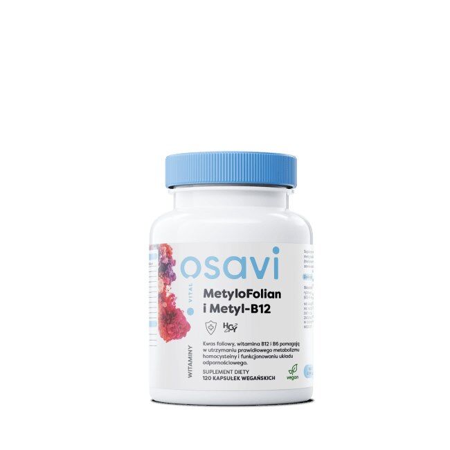 OSAVI Methylfolat & Metyl-B12 (120 vcaps) - Viking Supplements