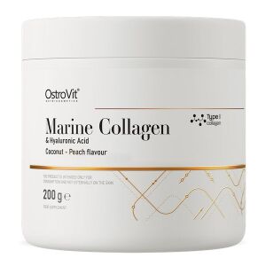 OSTROVIT Marine Collagen & Hyaluronsyre med kokos og fersken (200 g) – Viking Supplements