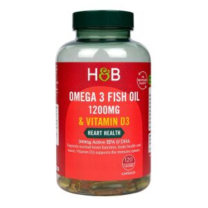Omega-3-fiskeolie 1200 mg & D3-vitamin – 120 kapsler – Viking Supplements