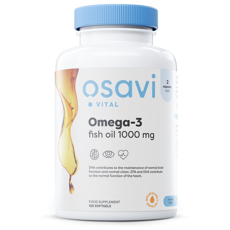 Omega-3-fiskeolie, molekylært destilleret
