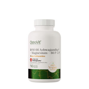 Ostrovit KSM-66 Ashwagandha® + Magnesium + B6 P-5-P (90 vegetabilske kapsler) - Viking Supplements