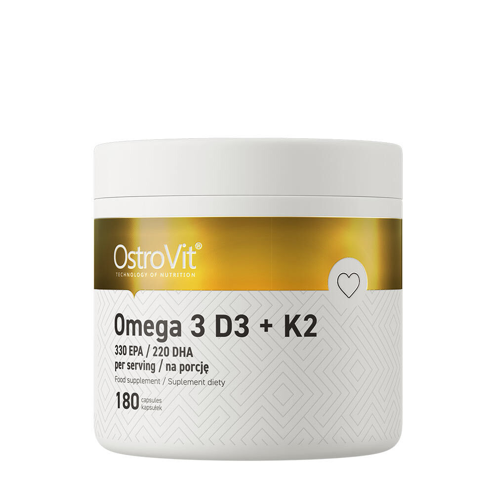 Ostrovit Omega 3 D3+K2 (180 kapsler) - Viking Supplements