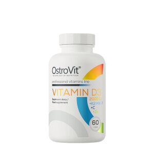 Ostrovit Vitamin D3 2000 IE + K2 MK-7 + C + Zink (60 kapsler) - Viking Supplements