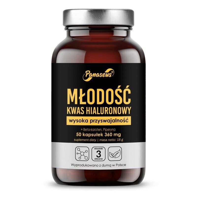 PANASEUS Hyaluronsyre til unge (50 kapsler) - Viking Supplements