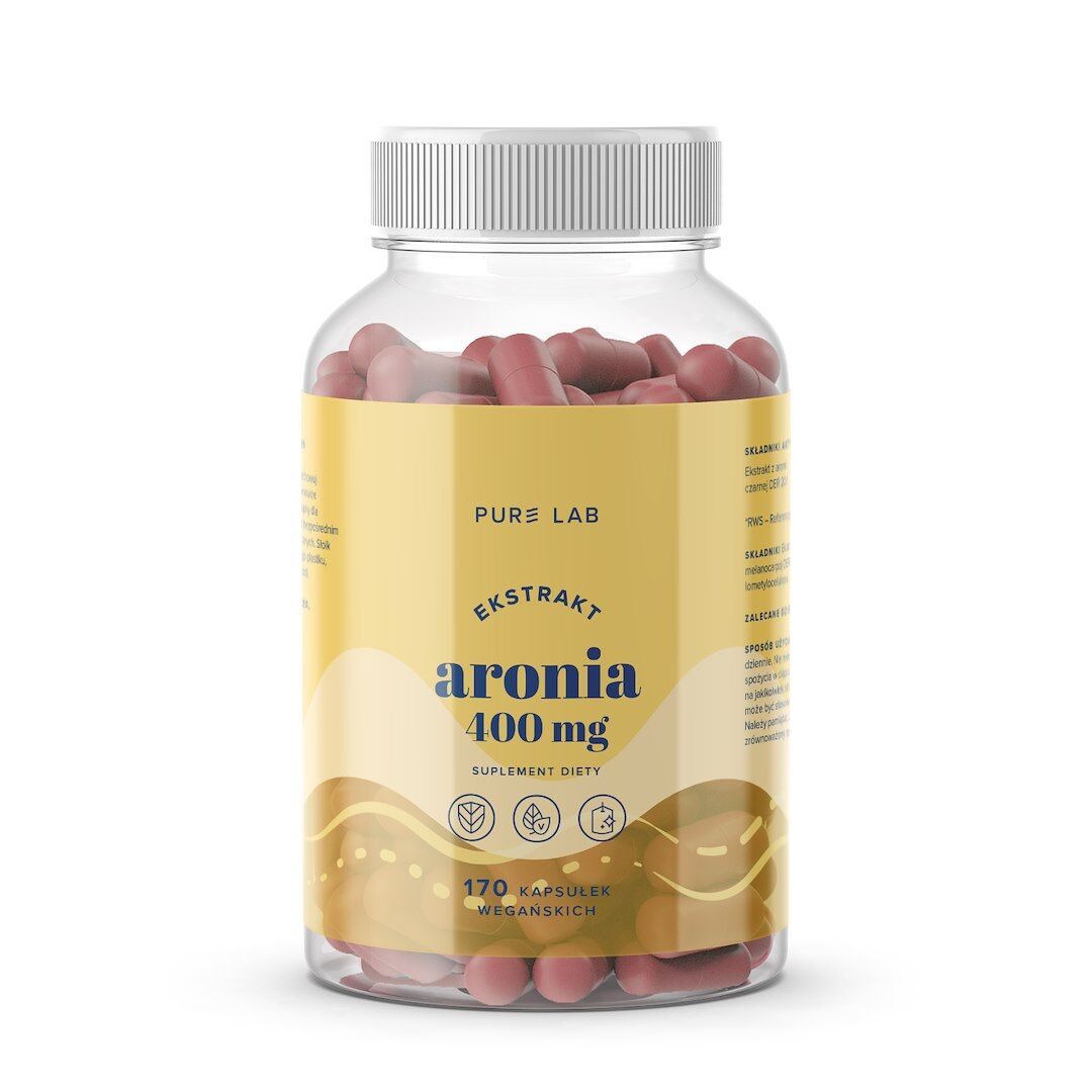 PURE LAB Sort aroniaekstrakt 400 mg (170 kapsler) - Viking Supplements