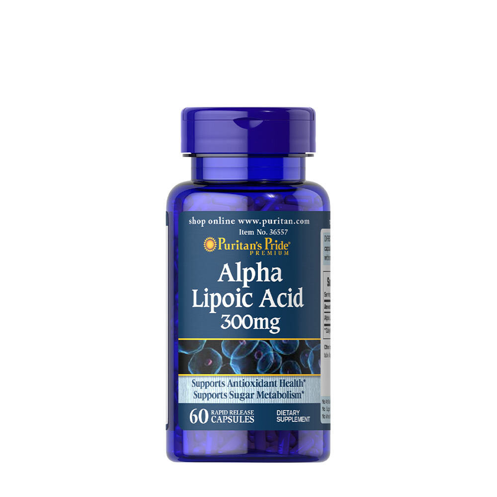 Puritan's Pride Alfa-liposyre 300 mg (60 kapsler) - Viking Supplements